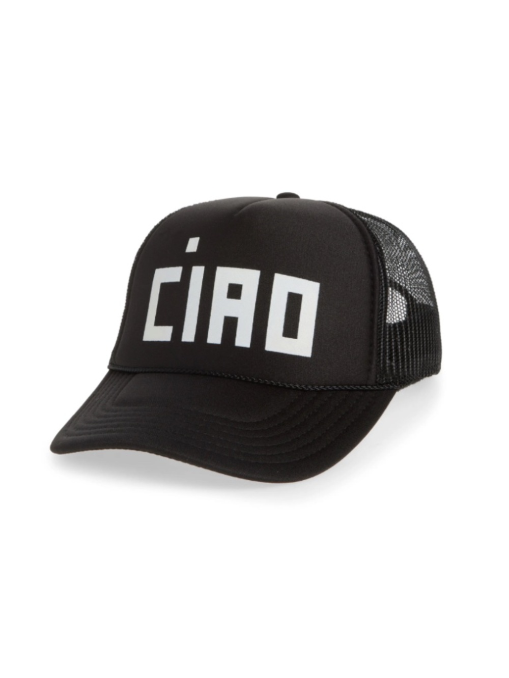 Clare V. Ciao Trucker Hat in Black